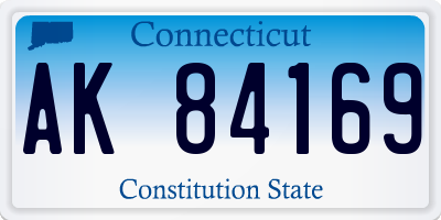 CT license plate AK84169
