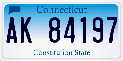 CT license plate AK84197