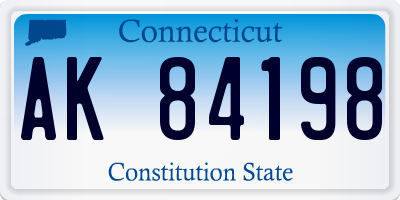 CT license plate AK84198