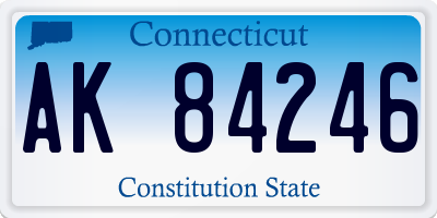 CT license plate AK84246