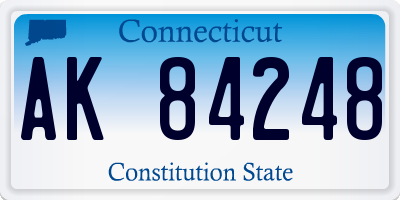 CT license plate AK84248
