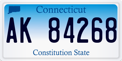 CT license plate AK84268
