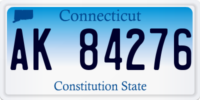 CT license plate AK84276