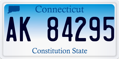 CT license plate AK84295