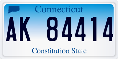 CT license plate AK84414