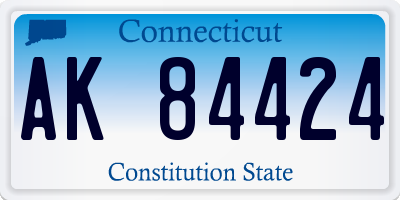 CT license plate AK84424