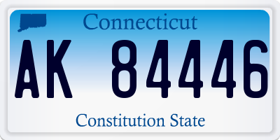 CT license plate AK84446