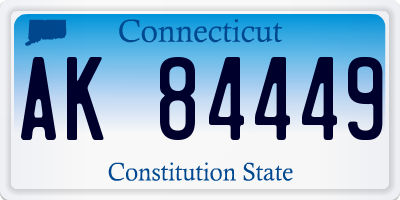 CT license plate AK84449