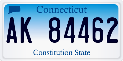 CT license plate AK84462