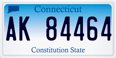 CT license plate AK84464