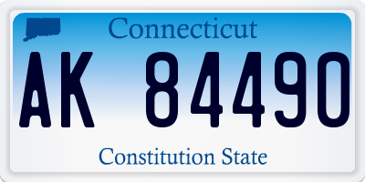 CT license plate AK84490