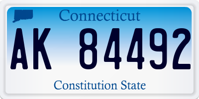 CT license plate AK84492