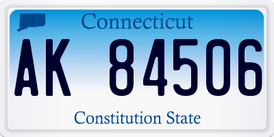 CT license plate AK84506