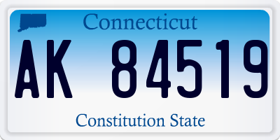 CT license plate AK84519