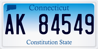 CT license plate AK84549