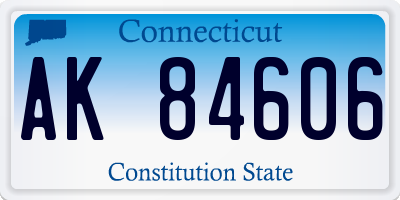 CT license plate AK84606