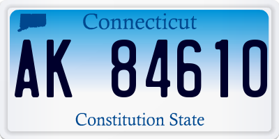 CT license plate AK84610