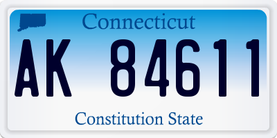 CT license plate AK84611