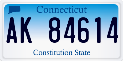CT license plate AK84614