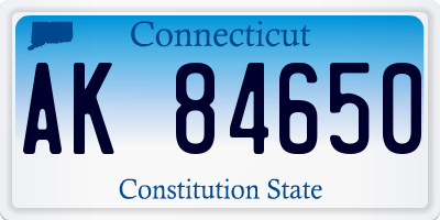 CT license plate AK84650