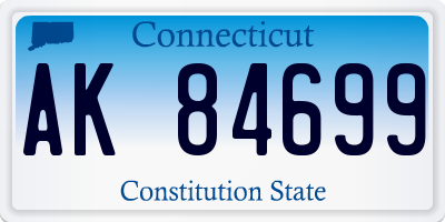 CT license plate AK84699
