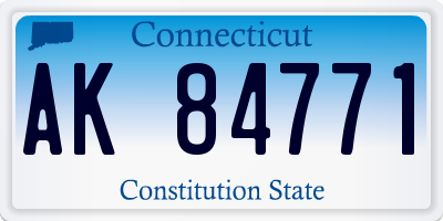 CT license plate AK84771