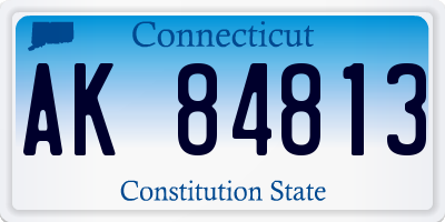 CT license plate AK84813