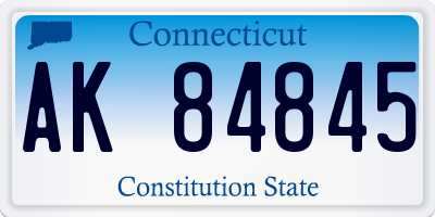 CT license plate AK84845