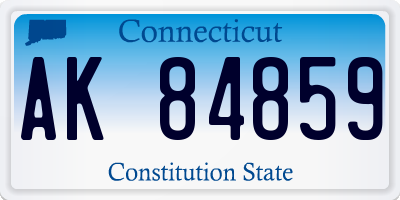 CT license plate AK84859