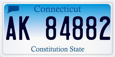 CT license plate AK84882