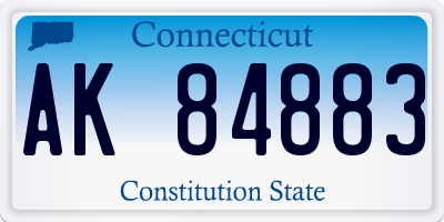 CT license plate AK84883