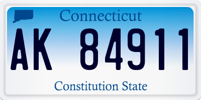 CT license plate AK84911
