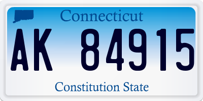 CT license plate AK84915