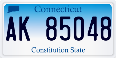 CT license plate AK85048