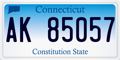 CT license plate AK85057