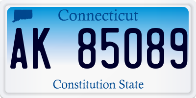CT license plate AK85089