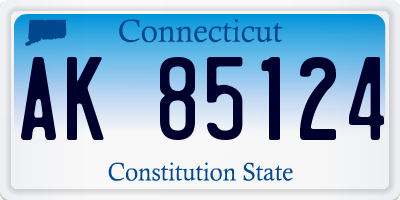 CT license plate AK85124