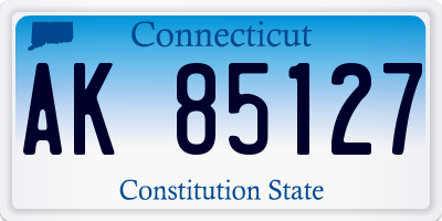 CT license plate AK85127