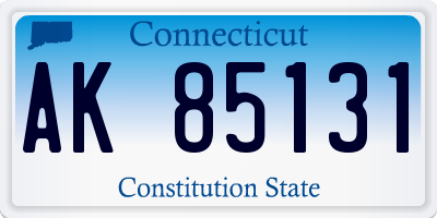CT license plate AK85131