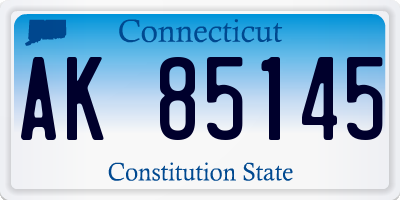 CT license plate AK85145