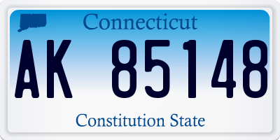 CT license plate AK85148