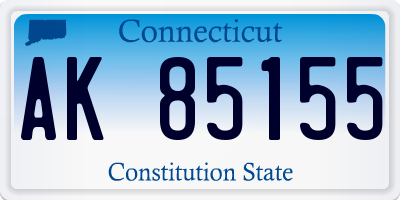 CT license plate AK85155