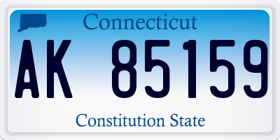 CT license plate AK85159