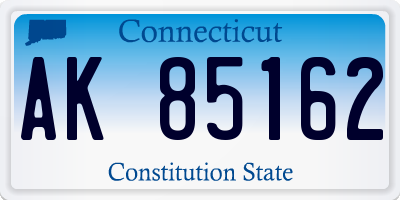 CT license plate AK85162