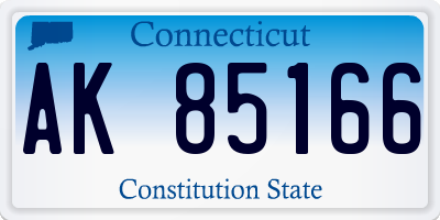 CT license plate AK85166