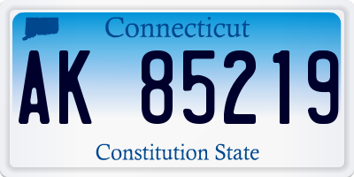 CT license plate AK85219