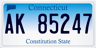 CT license plate AK85247