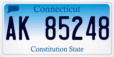 CT license plate AK85248