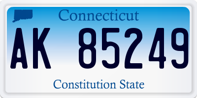 CT license plate AK85249