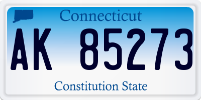CT license plate AK85273